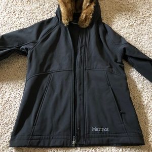 Marmot outerwear fur hood jacket